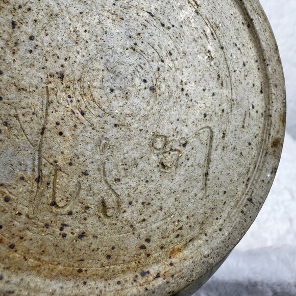 Artisan Studio Pottery Stoneware Bowl Signed Handcrafted Bowl Earthy Glaze 87' - Picture 3 of 8